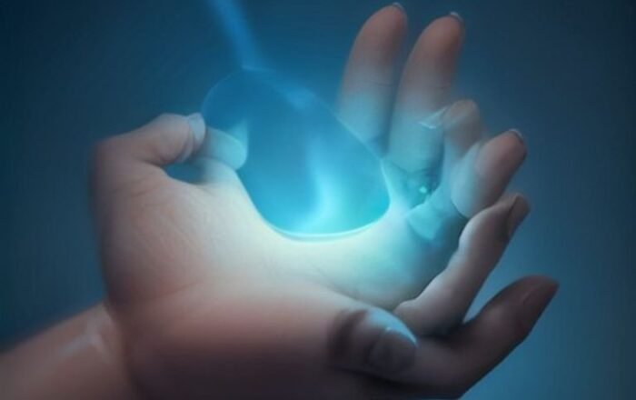 A robotic hand equipped with tactile sensors interacting with a textured surface, illustrating artificial touch in robotics.