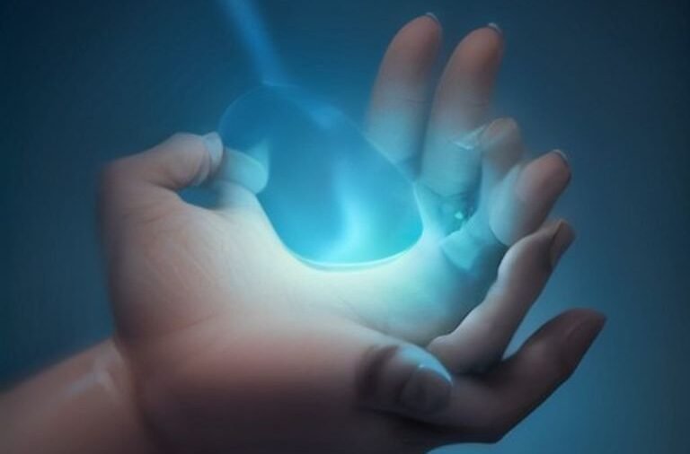 A robotic hand equipped with tactile sensors interacting with a textured surface, illustrating artificial touch in robotics.