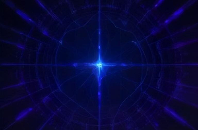 An abstract digital visualization of artificial intelligence tracking and analyzing cyber fraud networks.